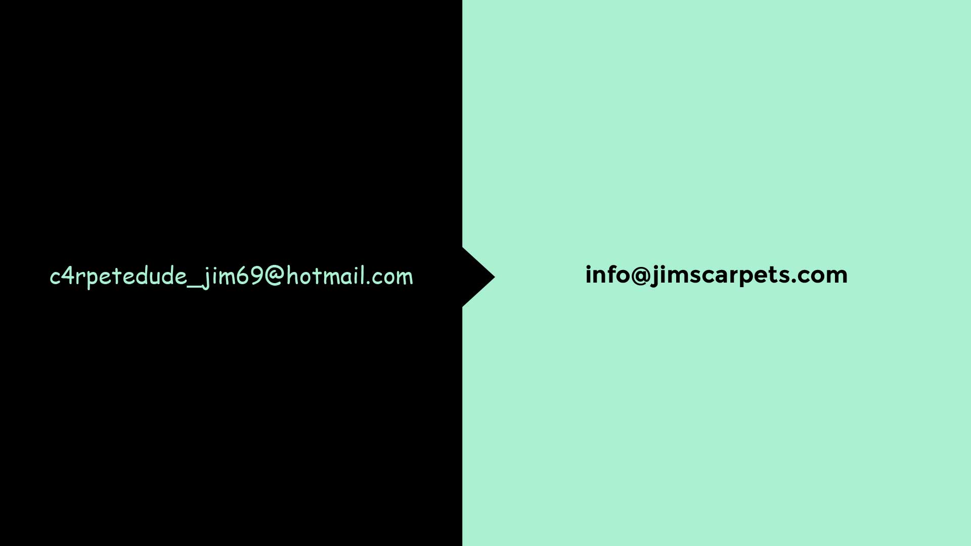 an unprofessional email address is easy to spot when compared to a professional email address