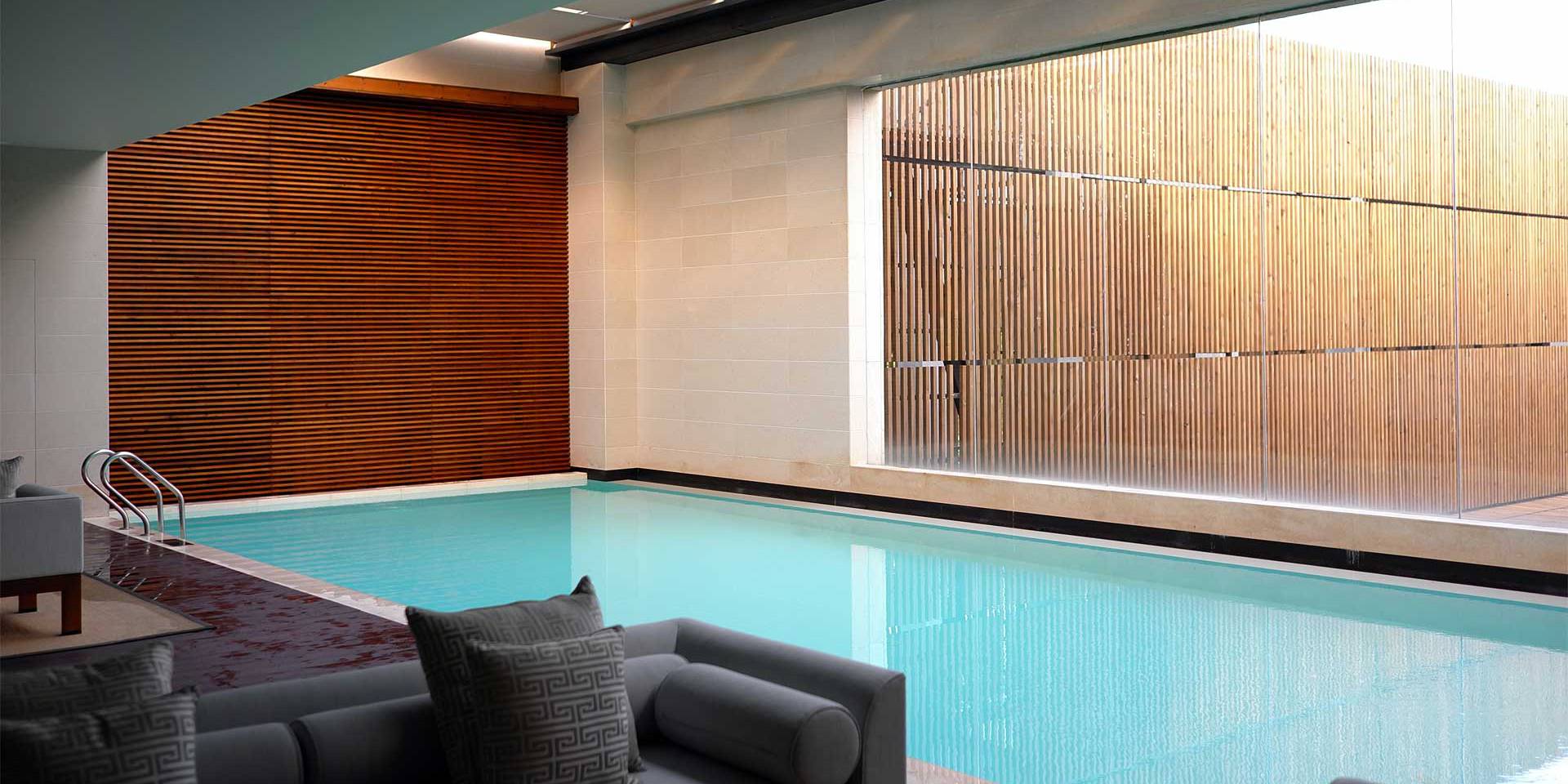 luxury interior design swimming pool room