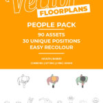 Vector Floorplan Assets – People Pack #1